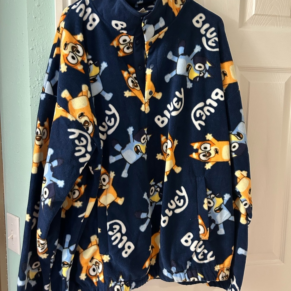 XL Bluey Fleece Pullover